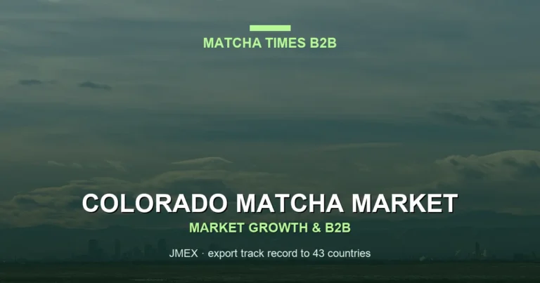 Colorado Matcha Market 2026: Cafe Growth, Consumer Trends & B2B Opportunities