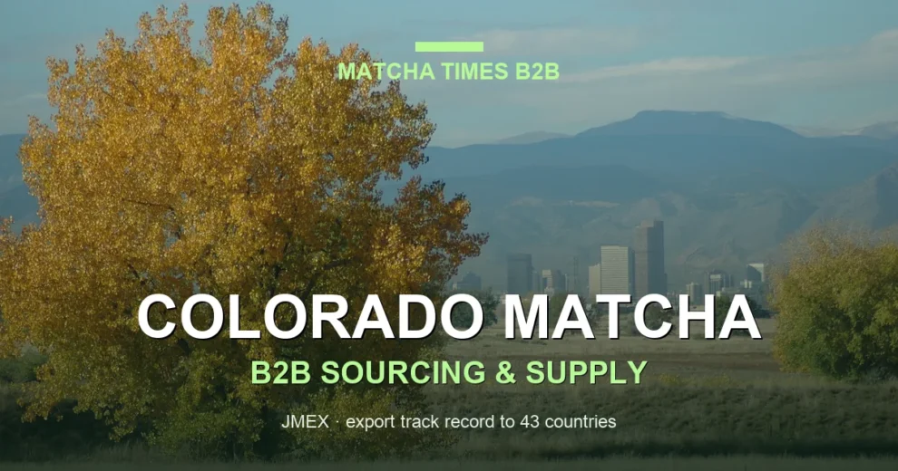 Best Wholesale Matcha for Cafés in Colorado: Grade, Cost per Cup & Supply