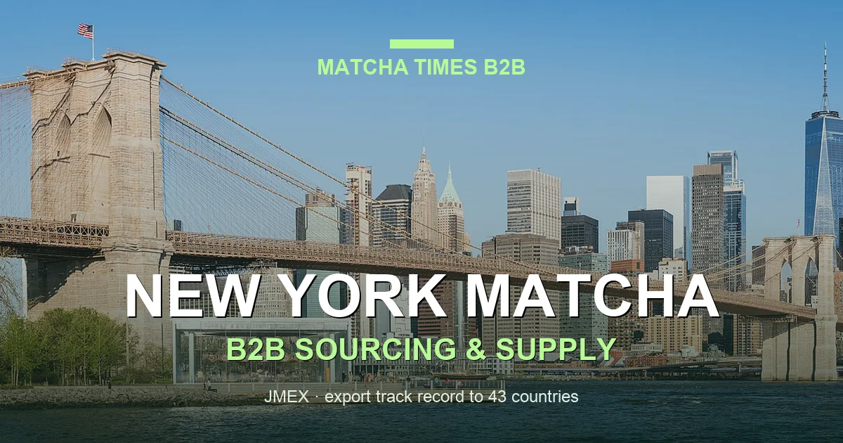 Best Wholesale Matcha for Cafés in New York: Grade, Cost per Cup & Supply