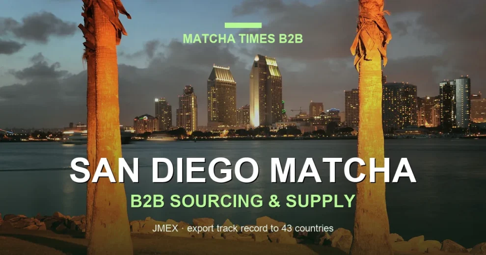 Best Wholesale Matcha for Cafés in San Diego: Grade, Cost & Supplier Guide
