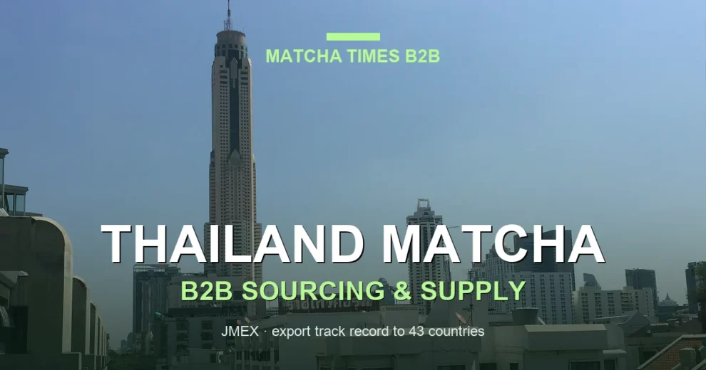 Best Wholesale Matcha for Cafés in Thailand: Grade, Cost per Cup & Supply