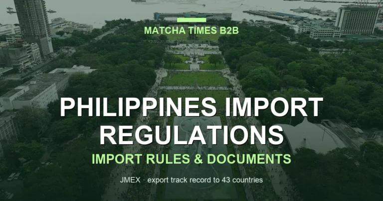 How Much Matcha Should a New Café in the Philippines Import?