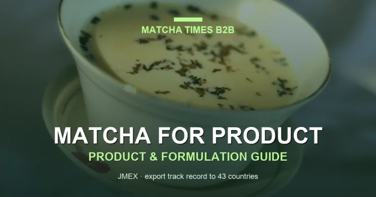 Matcha Quality Control for B2B Buyers: COA, Color, Particle Size & Sensory Specs