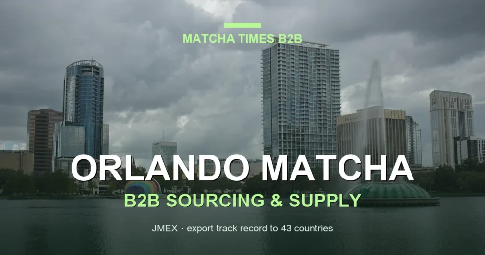 Matcha Supplier Orlando: Wholesale Japanese Matcha for Cafés, Hotels & Brands