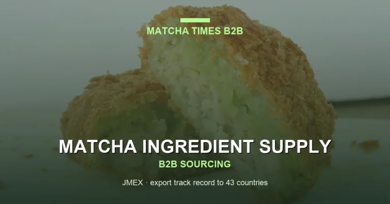 Matcha Wholesale Charleston: Japanese Supply, MOQ, Price & Delivery Guide