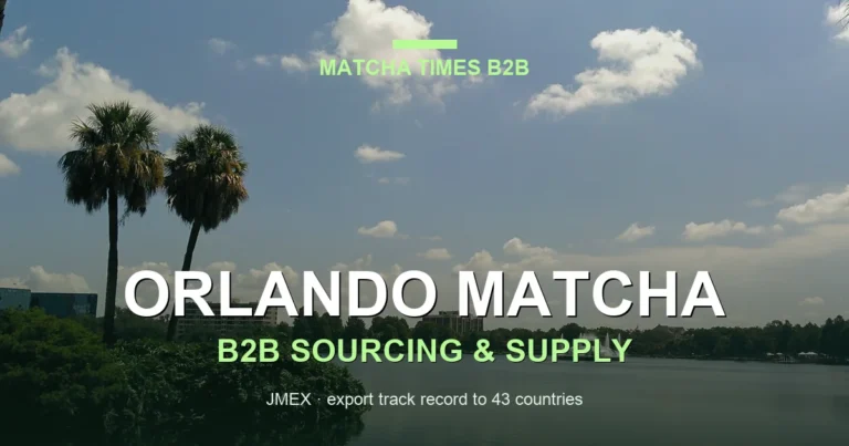 Matcha Wholesale Orlando: Japanese Supply, MOQ, Price & Delivery Guide