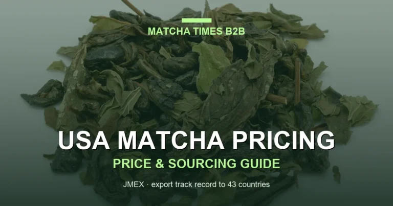 Matcha Wholesale Price USA (2026): Grade, Drivers, Duty & How to Lock a Quote