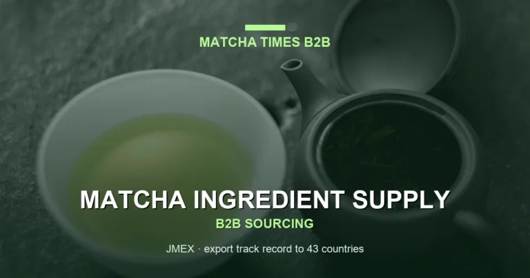 Matcha Wholesale Price in Washington: 2026 Landed Cost, MOQ & Delivery Guide