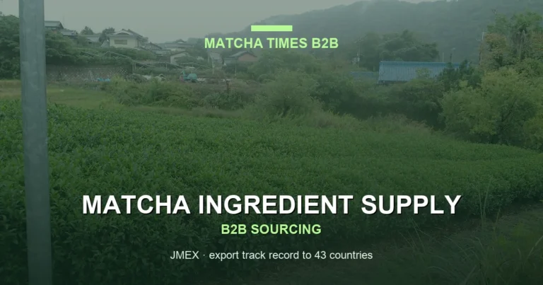 Matcha Wholesale Washington DC: Japanese Supply, MOQ, Price & Delivery Guide