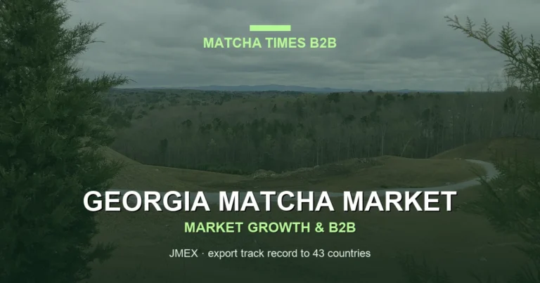 Georgia Matcha Market 2026: Cafe Growth, Consumer Trends & B2B Opportunities