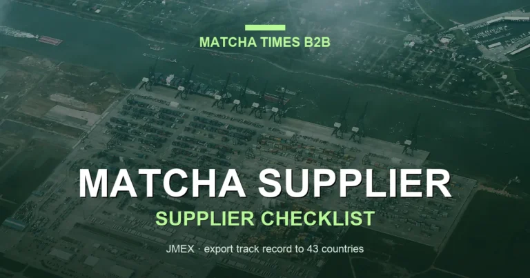 Southeast Asia Matcha Market 2026: A B2B Sourcing Guide to Singapore, Thailand, Vietnam, and Indonesia