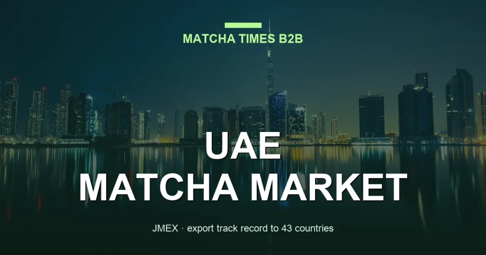 The UAE Matcha Market